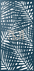 Diseño de hojas de palmera entrecruzadas, ideal cuando buscas ganar intimidad sin ser excesivamente oculto