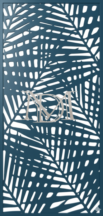 Diseño de hojas de palmera entrecruzadas, ideal cuando buscas ganar intimidad sin ser excesivamente oculto