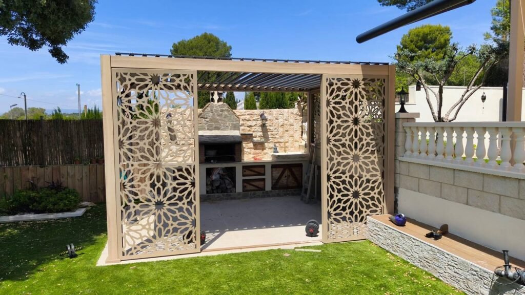 celosia exterior para pergola de diseño en Tarragona